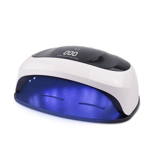 Amazon.com: Belle UV Led Nail Lamp,120W Professional UV Light Nails Gel  Dryer for Double Hands,Rechargeable Nail Light with 45pcs Lamp Beads,3  Timers LCD Display,Gel UV Led Nail Lamp for Home & Salon :